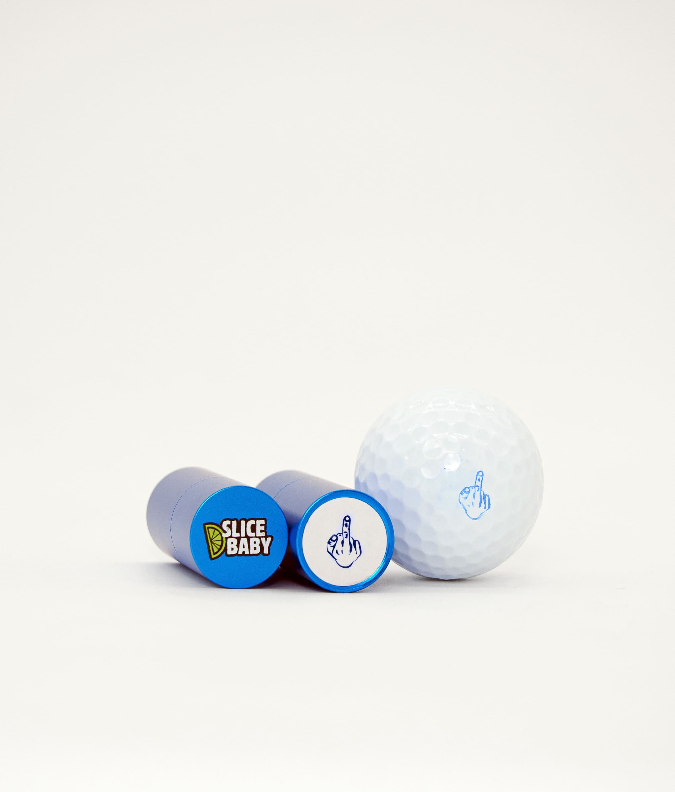 Ball Stamp - The Finger Blue